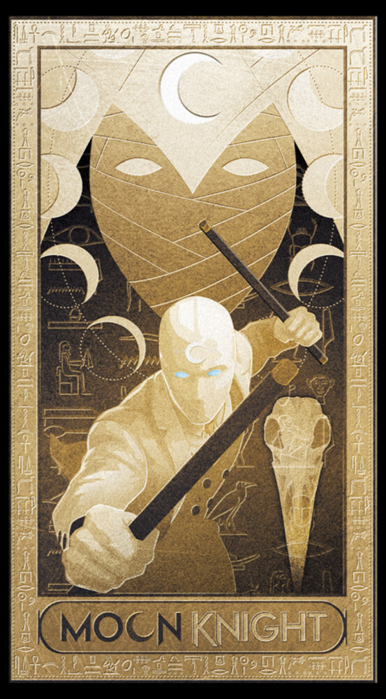 Men's Marvel: Moon Knight Hieroglyph Poster  Adult T-Shirt