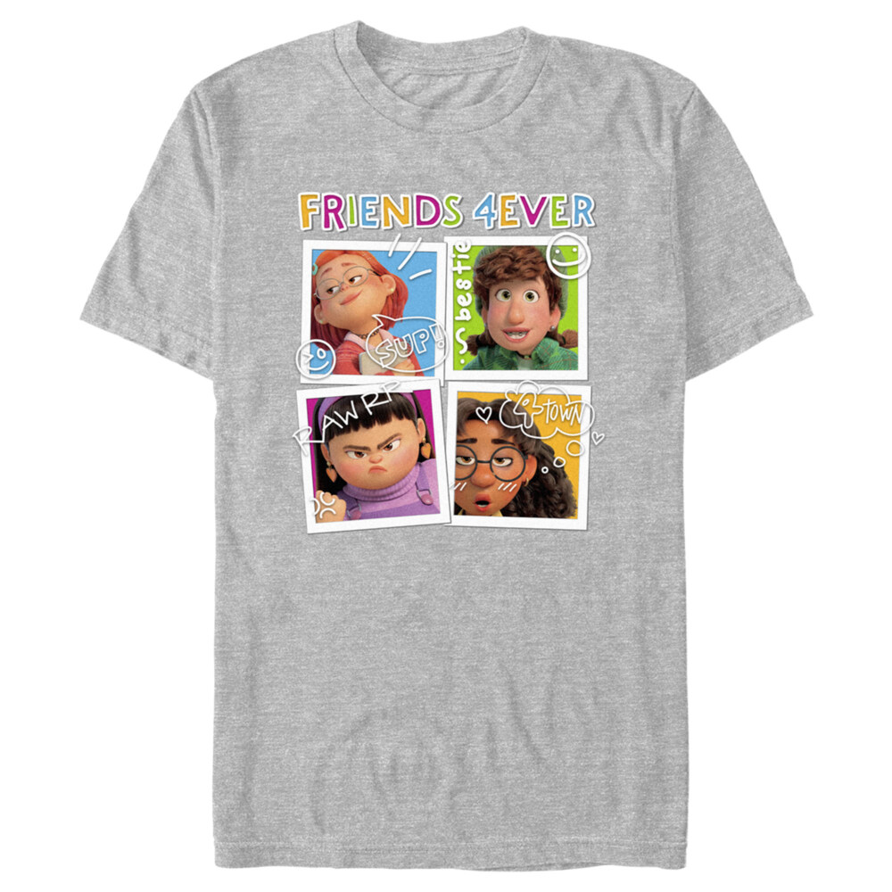 Men's Turning Red Friends 4Eva Polaroids  Adult T-Shirt