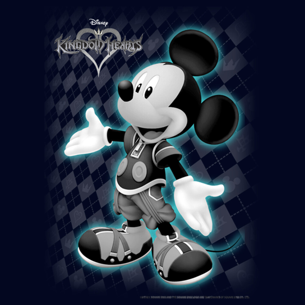 Men's Kingdom Hearts 1 King Mickey  Adult T-Shirt