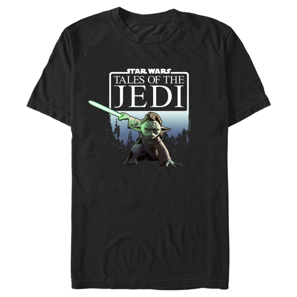 Men's Star Wars: Tales of the Jedi Yaddle Poster  Adult T-Shirt