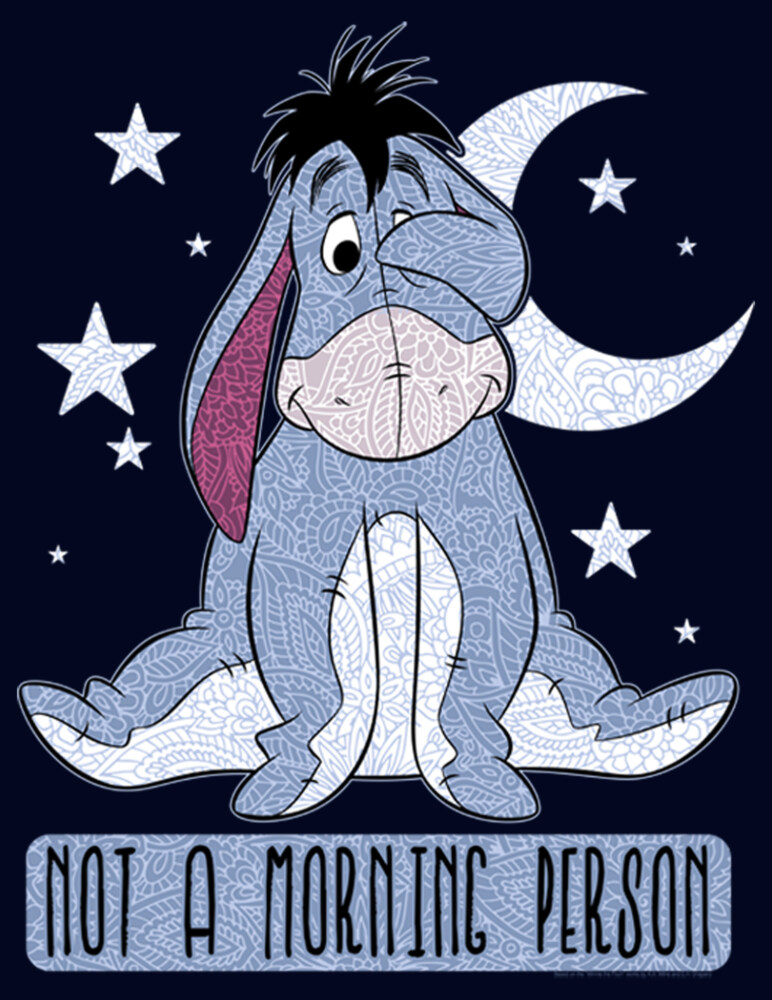 Men's Winnie the Pooh Not a Morning Person  Adult T-Shirt