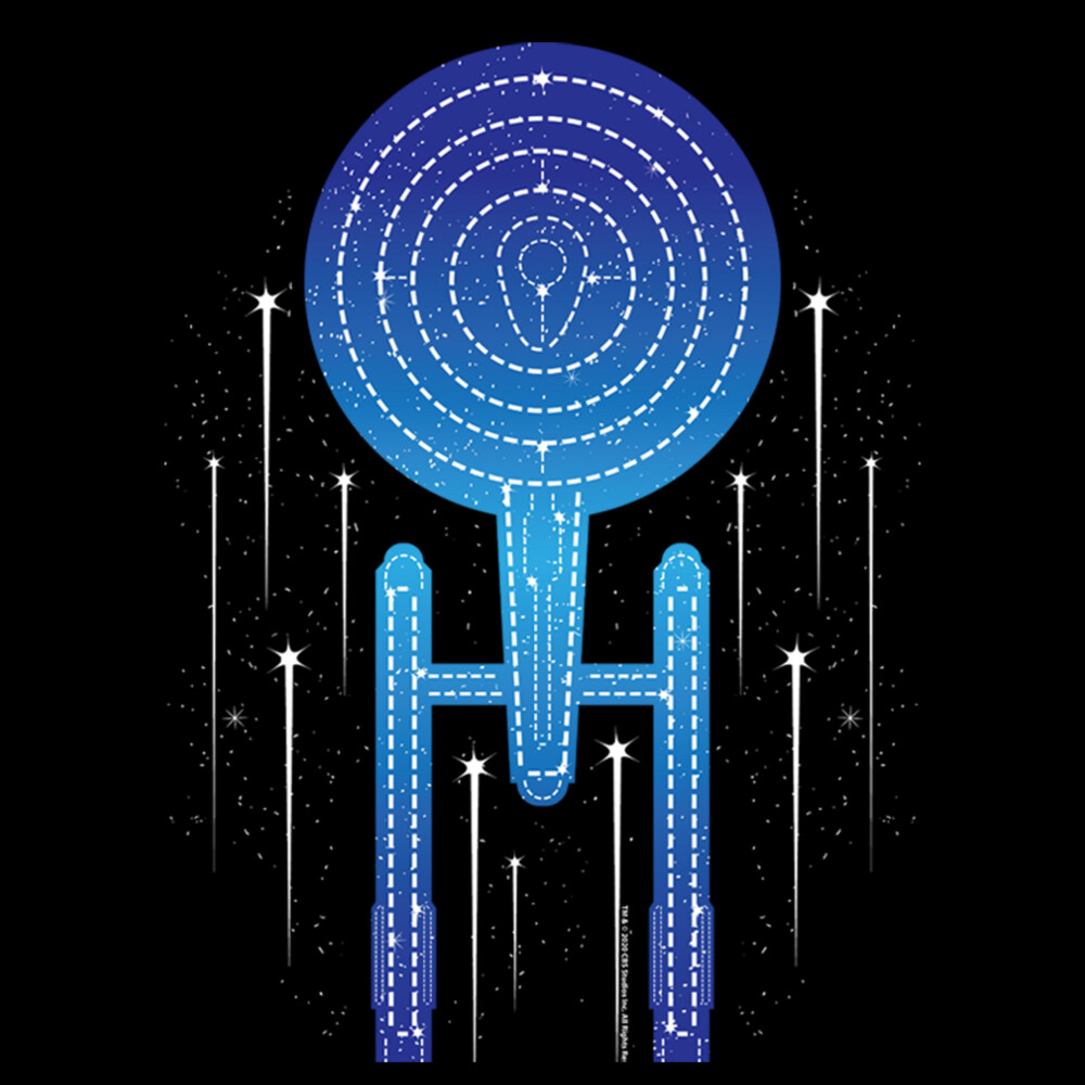 Men's Star Trek Final Frontier Enterprise  Adult T-Shirt