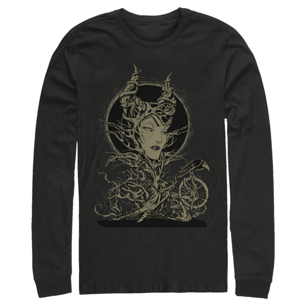 Men's Sleeping Beauty Maleficent Twisted Queen  Adult Long Sleeve Shirt