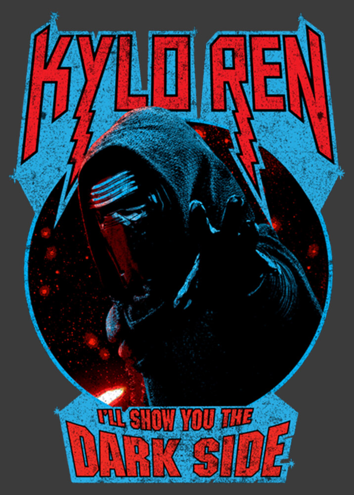 Men's Star Wars The Force Awakens Kylo Ren Show Dark Side  Adult Pull Over Hoodie