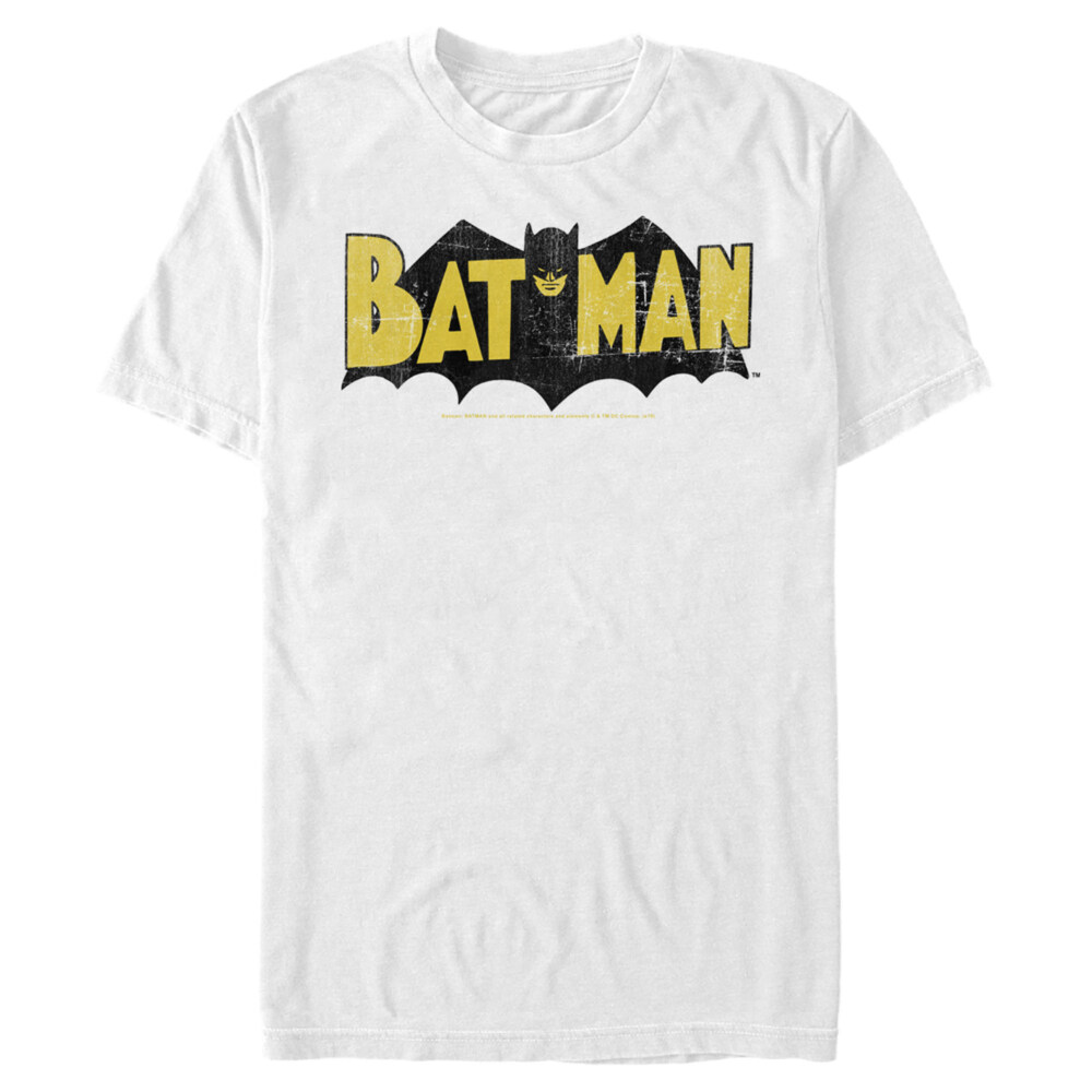 Men's Batman Logo Vintage  Adult T-Shirt