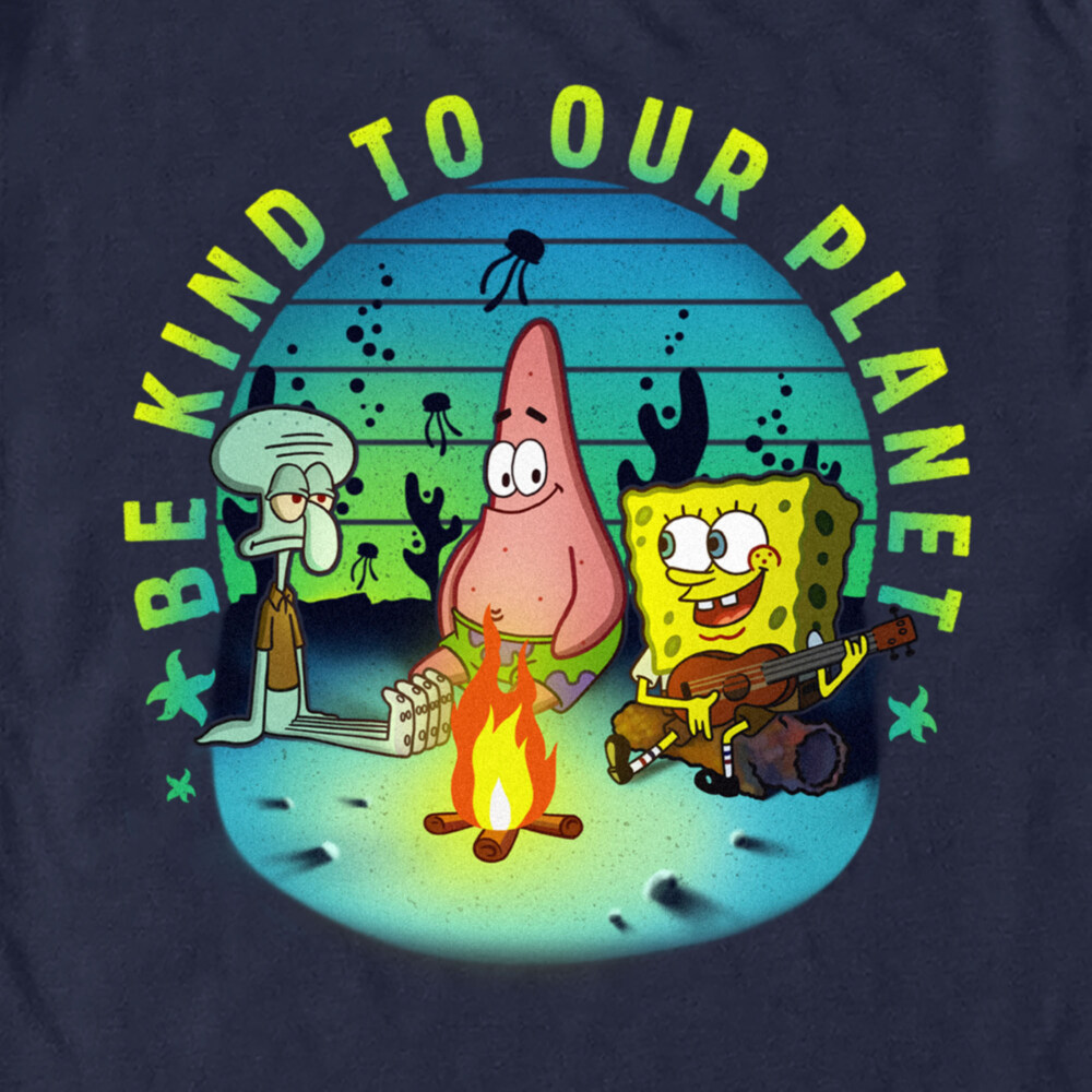 Men's SpongeBob SquarePants Be Kind to Our Planet  Adult T-Shirt