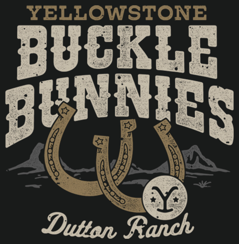 Men's Yellowstone Buckle & Bunnies Horseshoes Dutton Ranch  Adult T-Shirt
