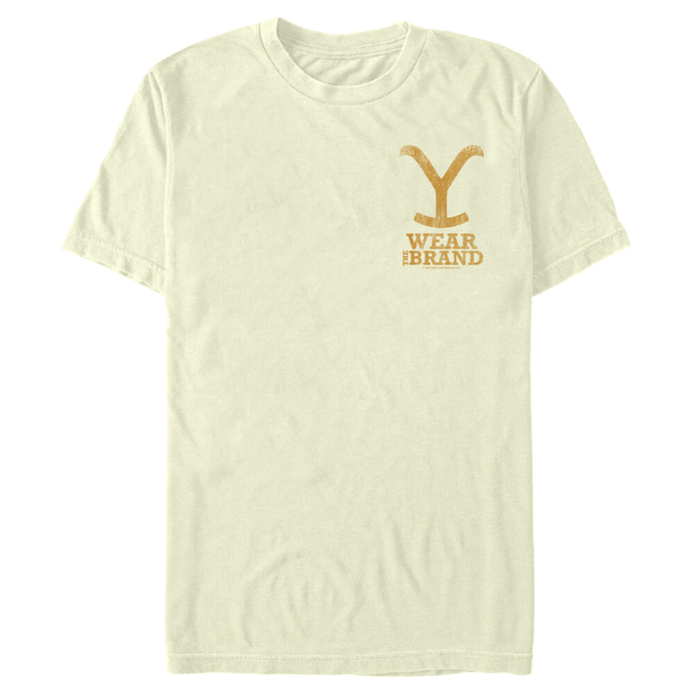 Men's Yellowstone Wear The Brand Pocket Logo  Adult T-Shirt