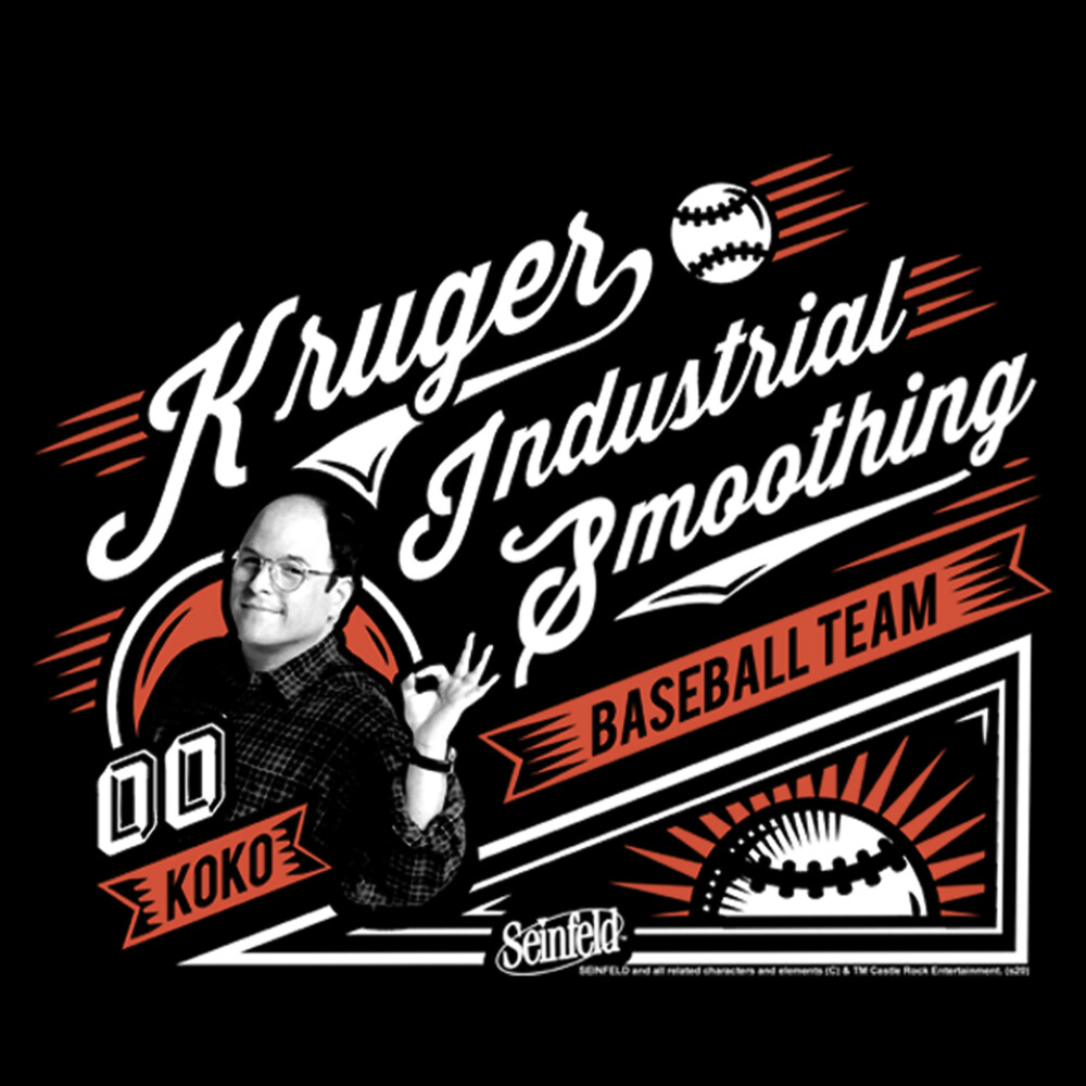 Men's Seinfeld George Costanza Koko Baseball Team  Adult T-Shirt