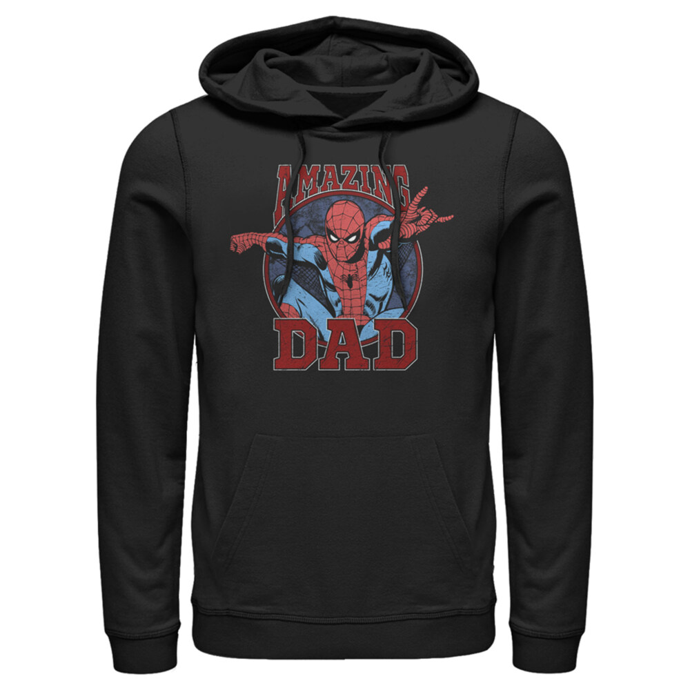 Men's Marvel Spider-Man Amazing Dad  Adult Pull Over Hoodie