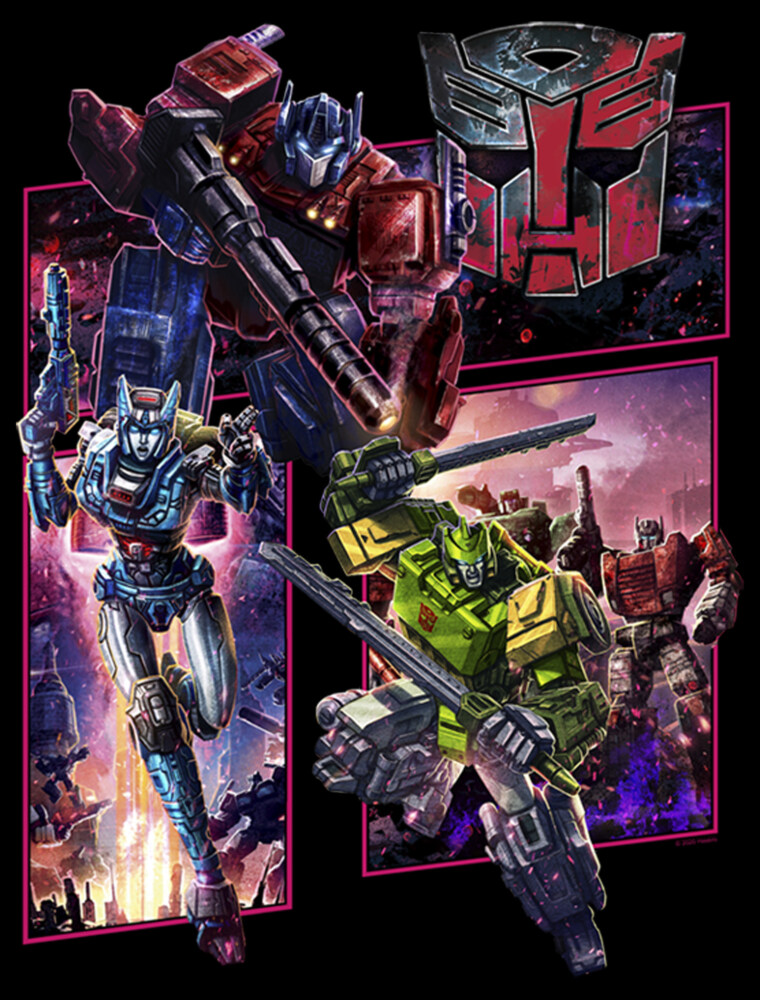 Men's Transformers Autobots Character Panels  Adult T-Shirt