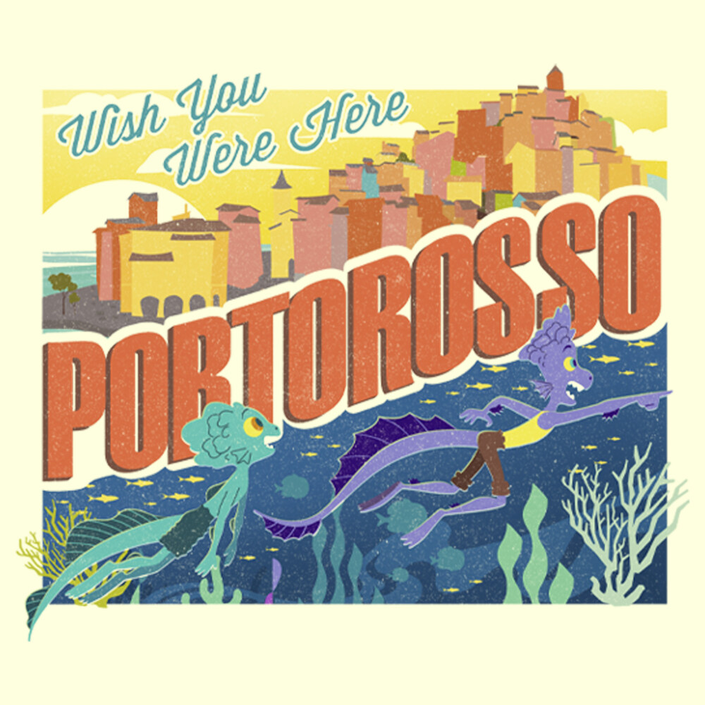 Men's Luca Portorosso Wish You Were Here  Adult T-Shirt