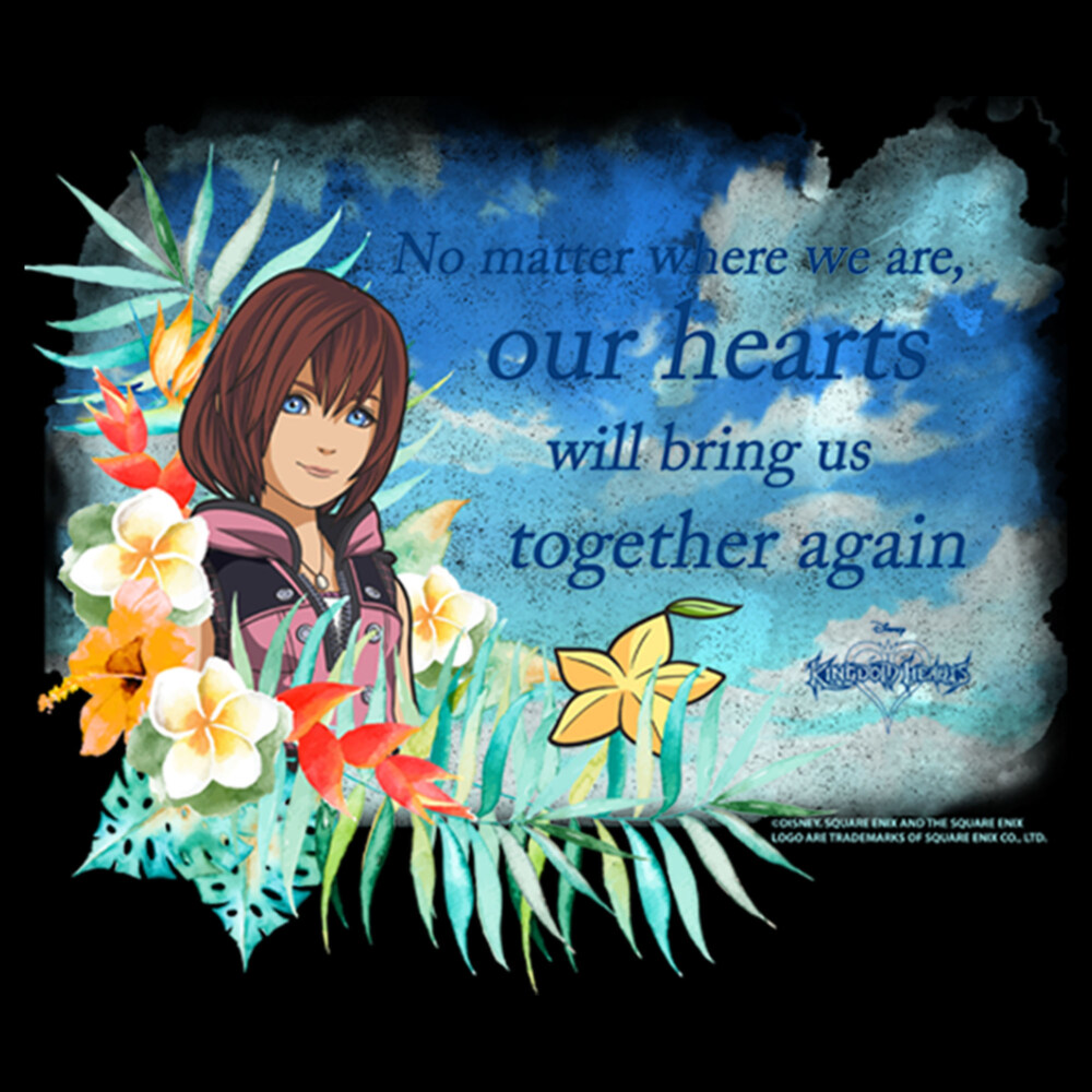Men's Kingdom Hearts 3 Our Hearts Will Bring Us Together Again  Adult T-Shirt