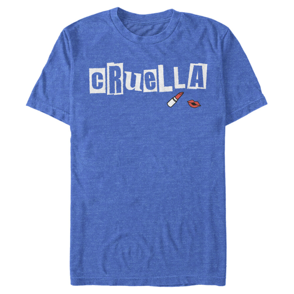 Men's Cruella Lipstick Logo  Adult T-Shirt