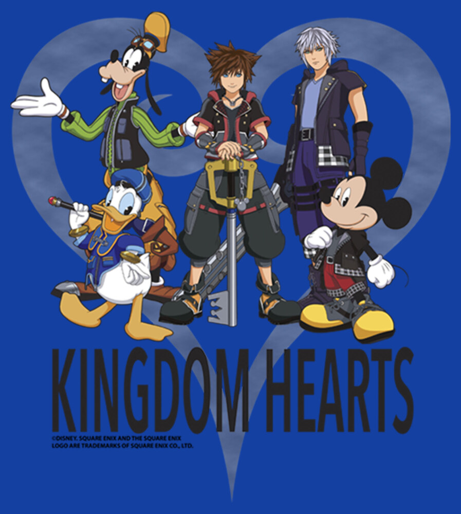 Men's Kingdom Hearts 3 Box Art  Adult T-Shirt