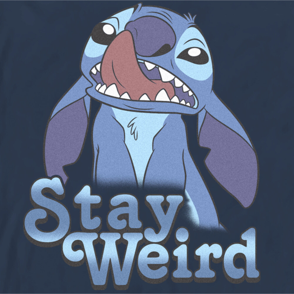 Men's Lilo & Stitch Stay Weird Nose Picker  Adult Long Sleeve Shirt