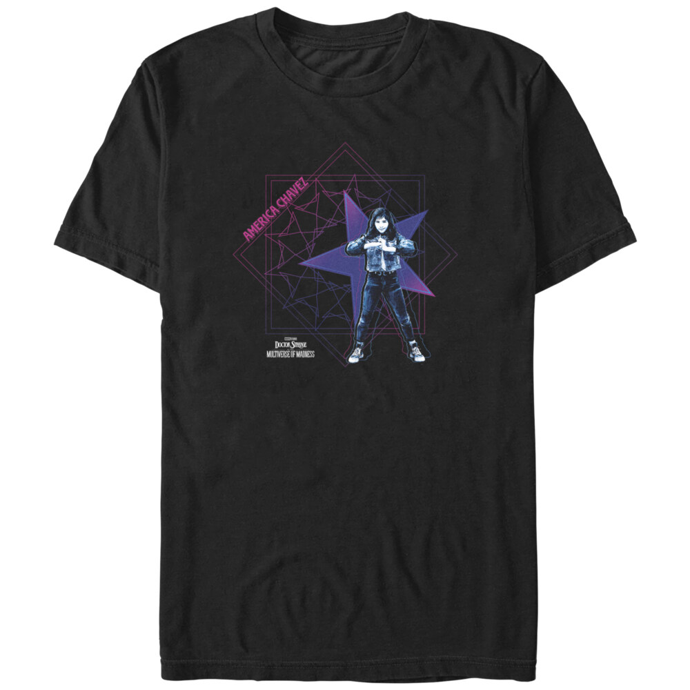 Men's Marvel Doctor Strange in the Multiverse of Madness America Chavez Power Pose  Adult T-Shirt