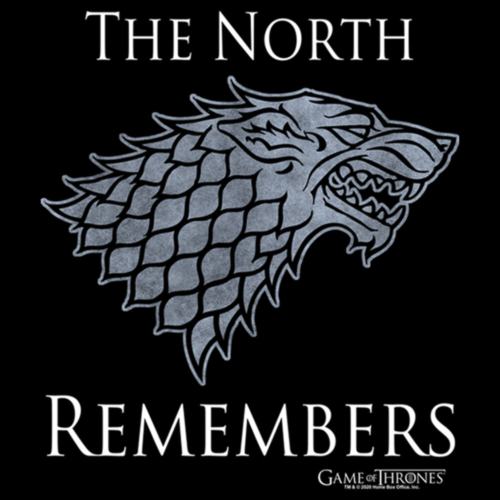 Men's Game of Thrones North Remembers Symbol  Adult Pull Over Hoodie