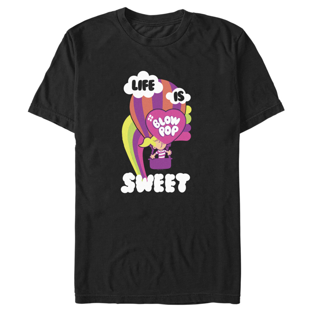 Men's Blow Pop Life is Sweet Balloon  Adult T-Shirt