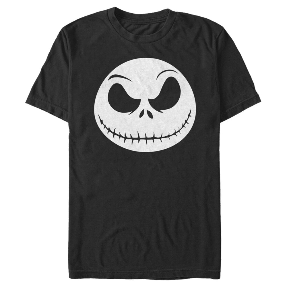 Men's The Nightmare Before Christmas Jack Skellington Face  Adult T-Shirt