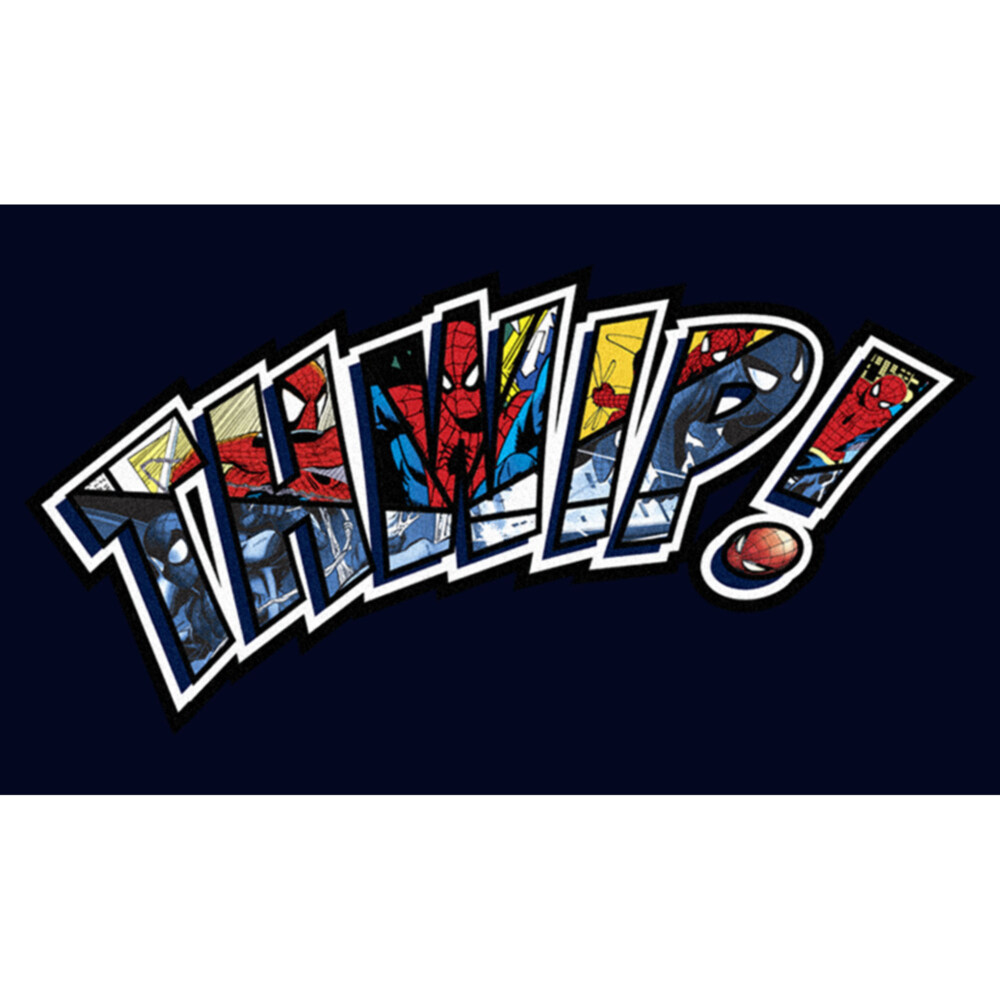Men's Spider-Man: Beyond Amazing Thwip! Comic Book Panels  Adult T-Shirt