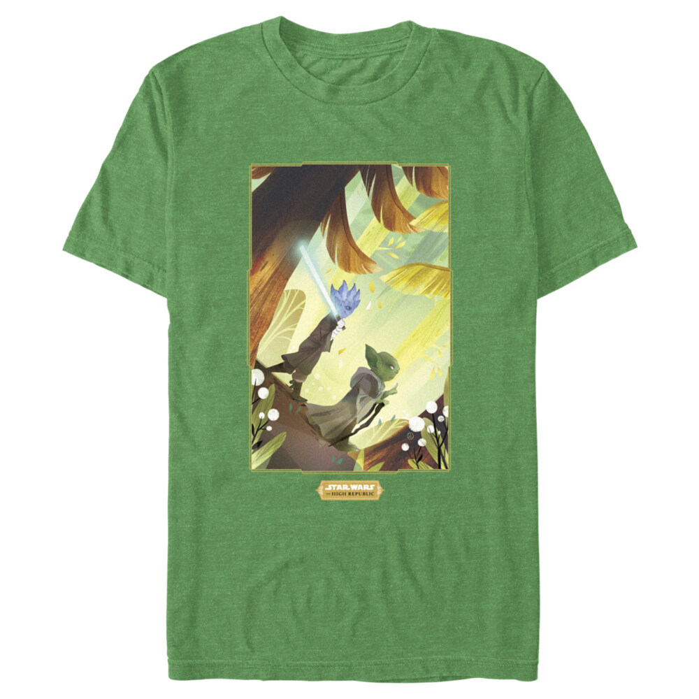 Men's Star Wars The High Republic Yoda and Qort  Adult T-Shirt