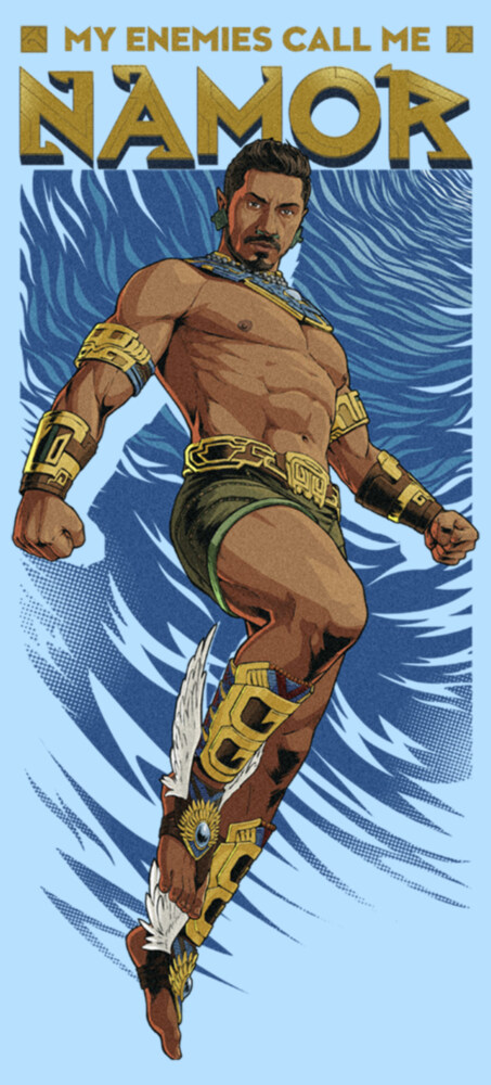 Men's Marvel: Black Panther: Wakanda Forever My Enemies Call Me Namor Animated  Adult T-Shirt