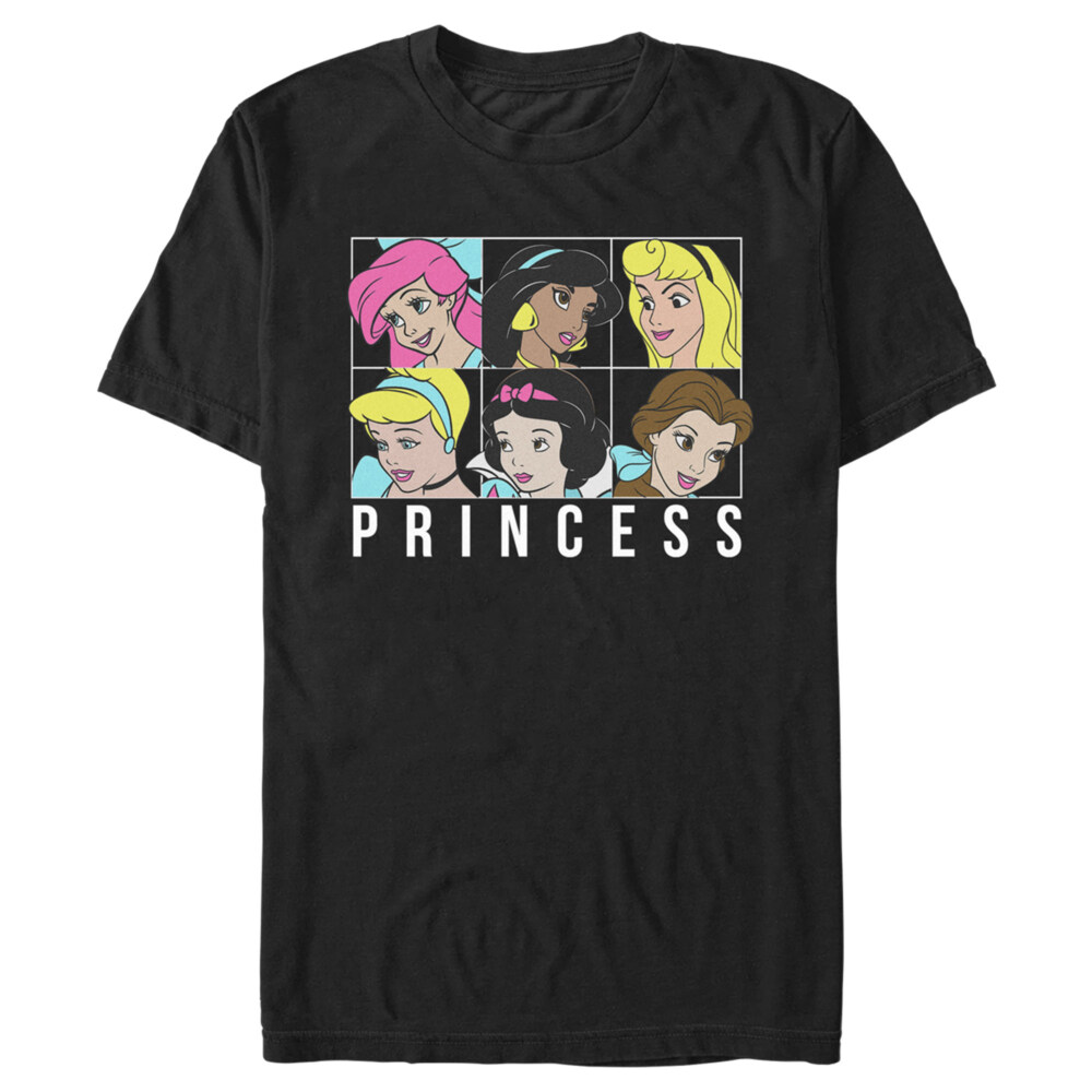 Men's Disney Princess Squares  Adult T-Shirt
