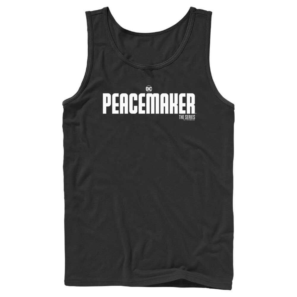 Men's Peacemaker White Classic Logo  Adult Tank Top