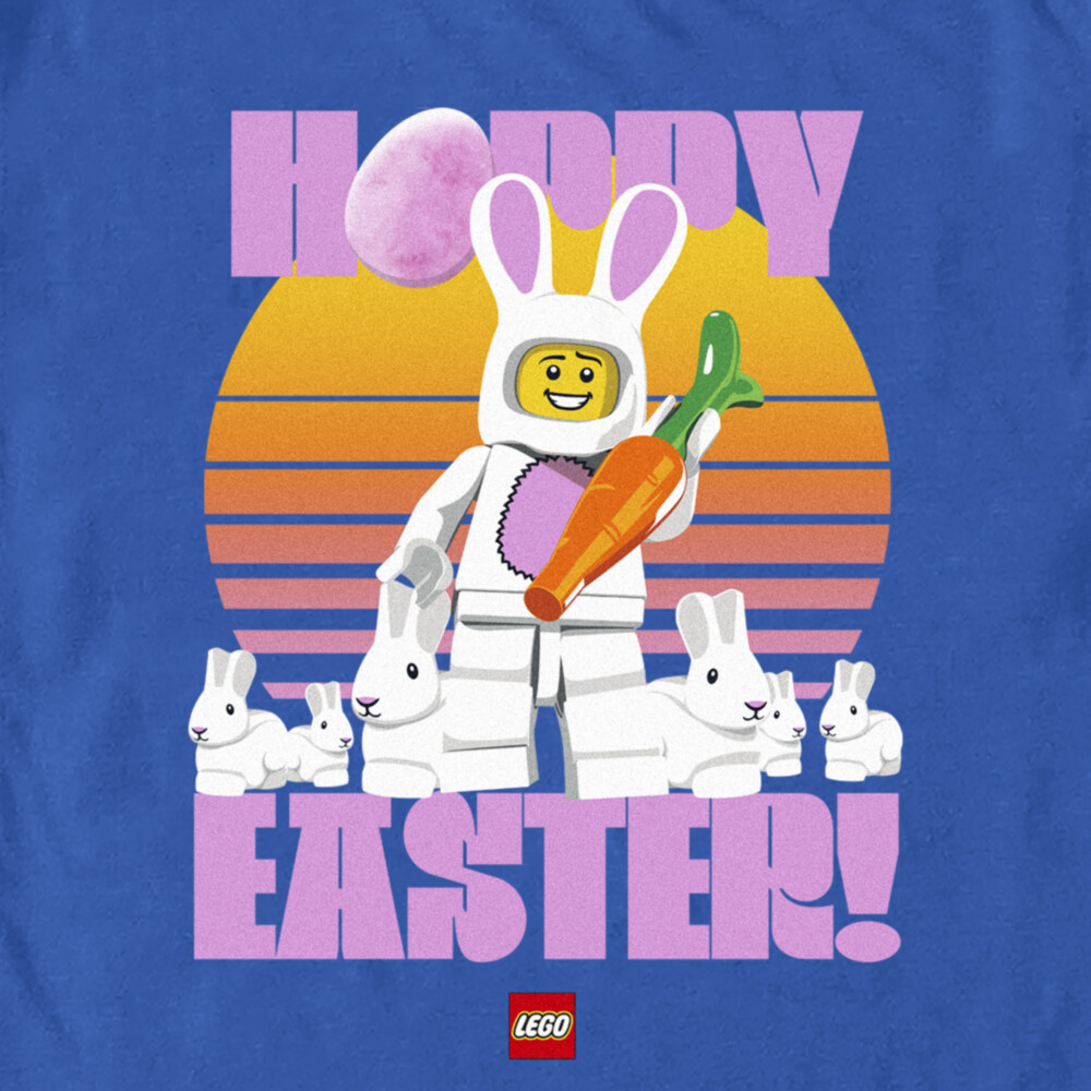 Men's LEGO Bunny Suit Guy Happy Easter  Adult T-Shirt