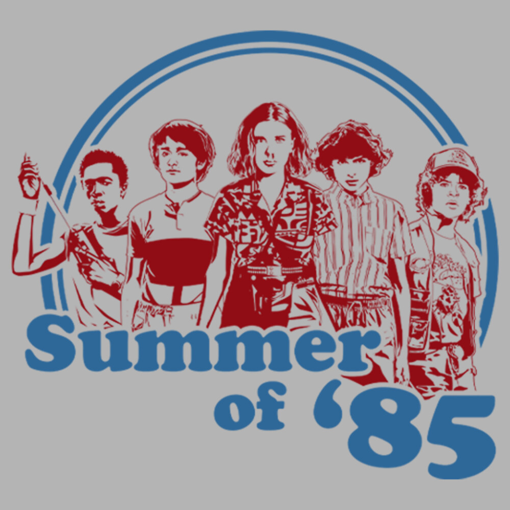 Men's Stranger Things Retro Summer of '85  Adult Pull Over Hoodie