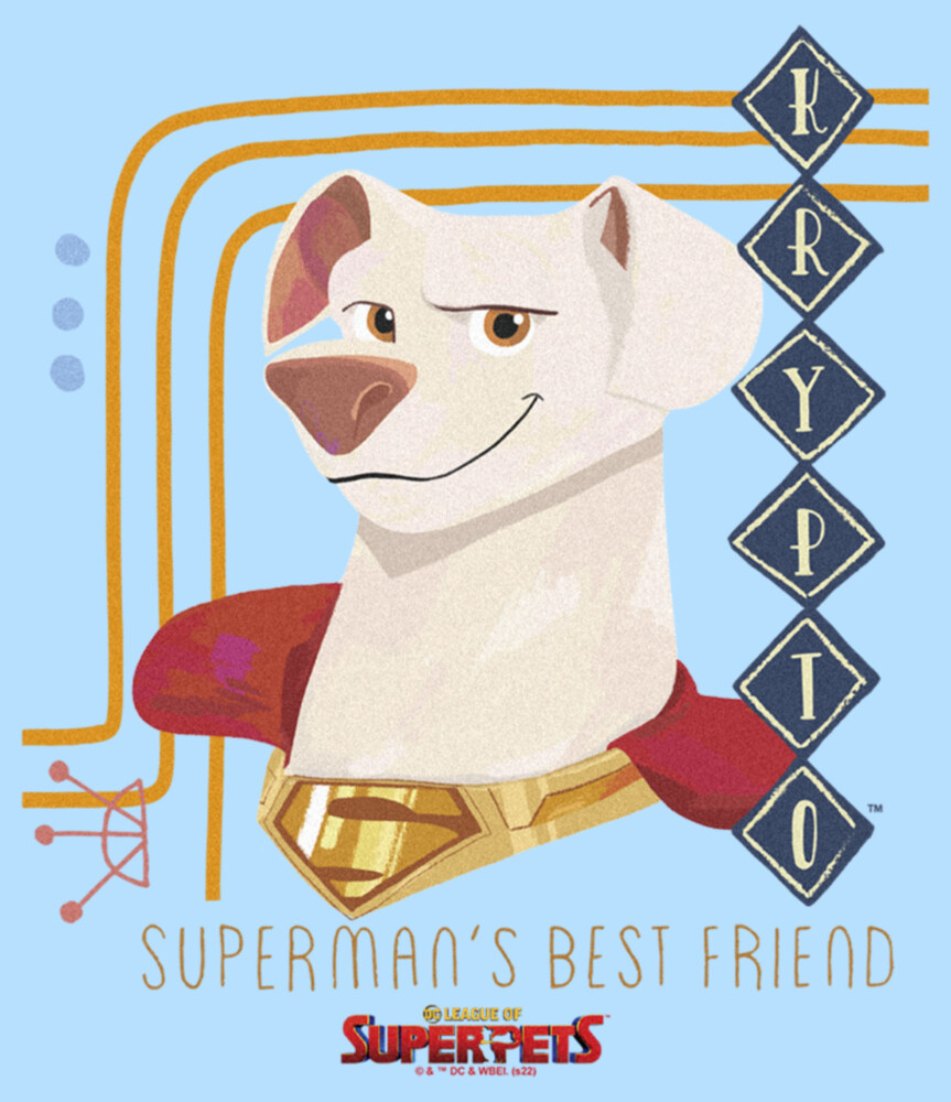 Men's DC League of Super-Pets Superman's Best Friend Krypto  Adult T-Shirt