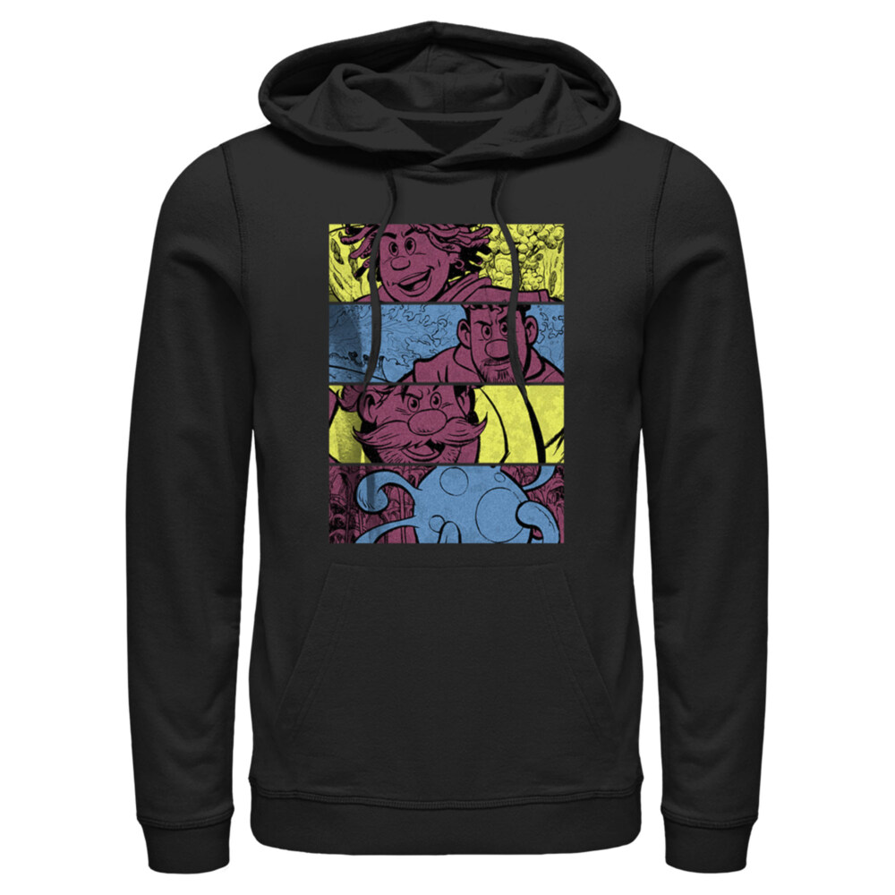 Men's Strange World Clade Family Comic Strips  Adult Pull Over Hoodie