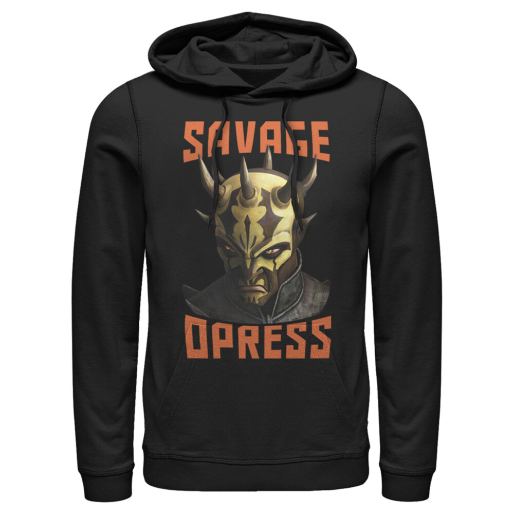 Men's Star Wars: The Clone Wars Savage Opress Big Face  Adult Pull Over Hoodie