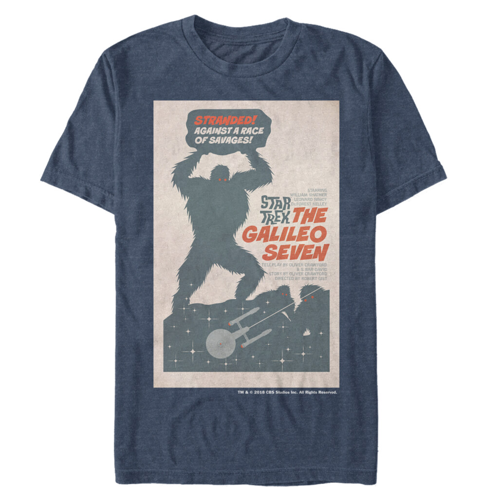 Men's Star Trek: The Original Series The Galileo Seven Episode 16 Poster  Adult T-Shirt