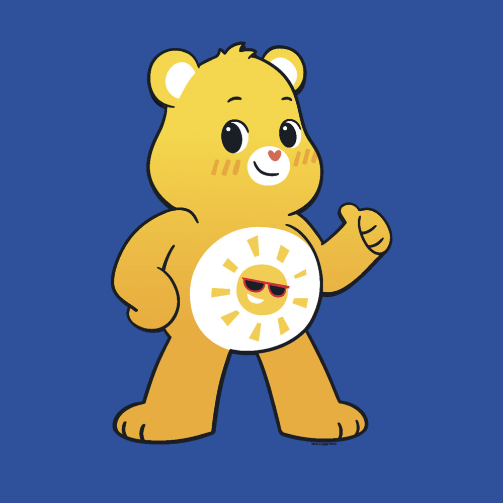 Men's Care Bears Cool Funshine  Adult T-Shirt