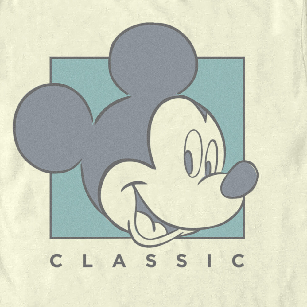 Men's Mickey & Friends Classic Character Face  Adult T-Shirt