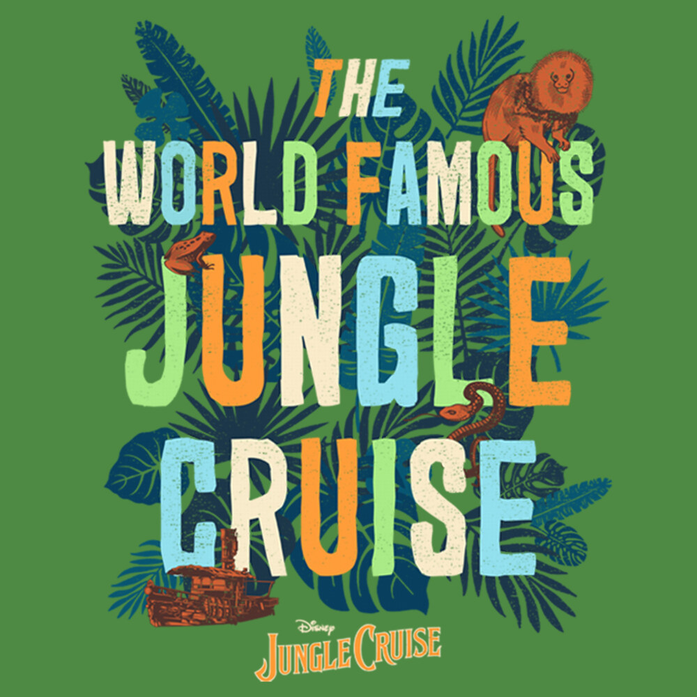 Men's Jungle Cruise The World Famous Logo  Adult T-Shirt