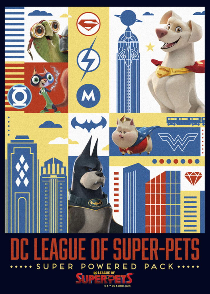 Men's DC League of Super-Pets Super Powered Pack Panels  Adult T-Shirt