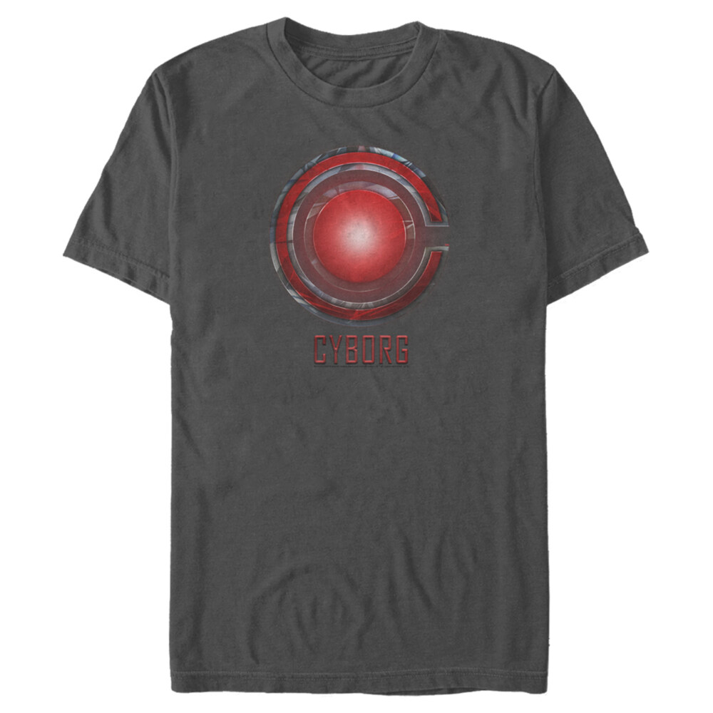 Men's Zack Snyder Justice League Cyborg Logo  Adult T-Shirt
