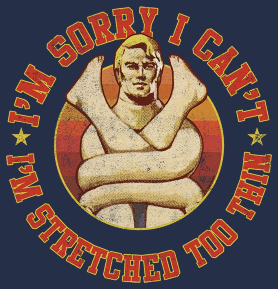 Men's Stretch Armstrong Stretched Too Thin  Adult T-Shirt