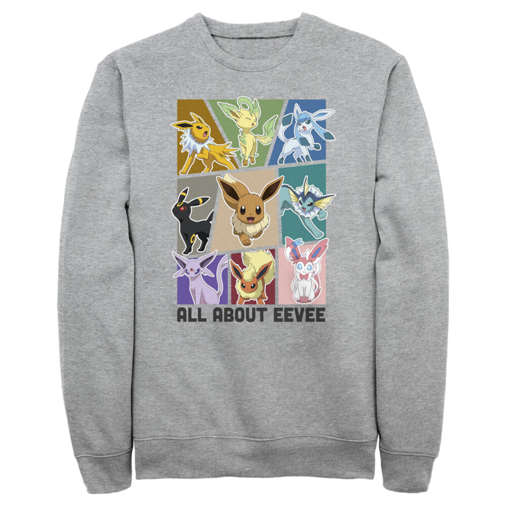 Men's Pokemon All About Eevee Eeveeloution  Adult Sweatshirt