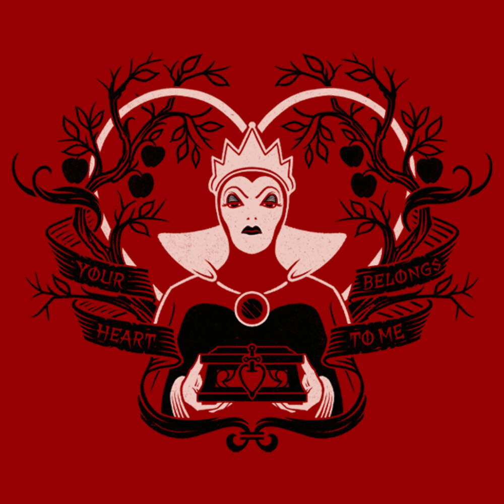 Men's Snow White and the Seven Dwarves Evil Queen Your Heart Belongs To Me  Adult T-Shirt