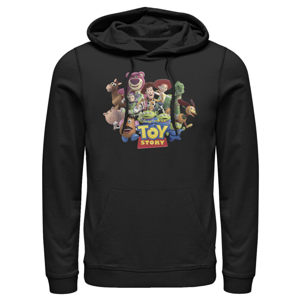 Men's Toy Story Character Logo Scene  Adult Pull Over Hoodie