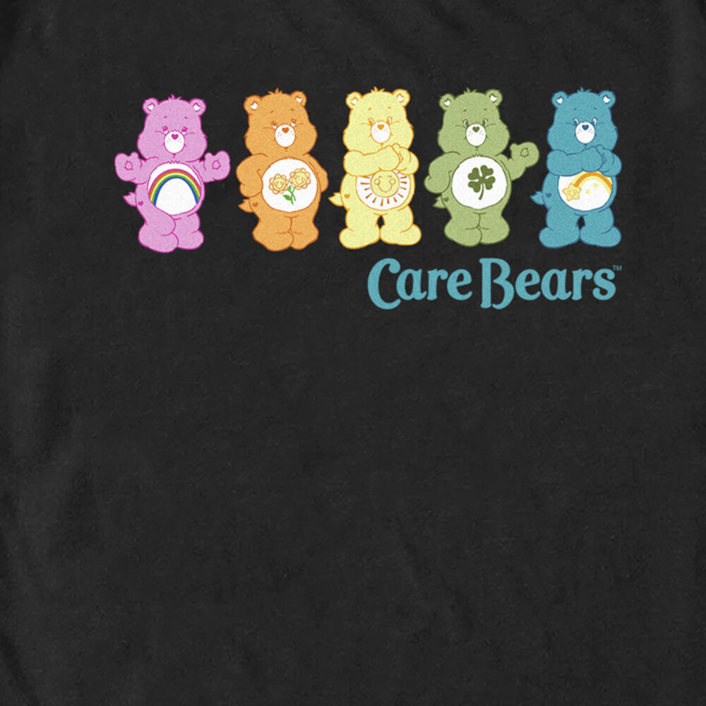 Men's Care Bears Colorful Line Up  Adult T-Shirt