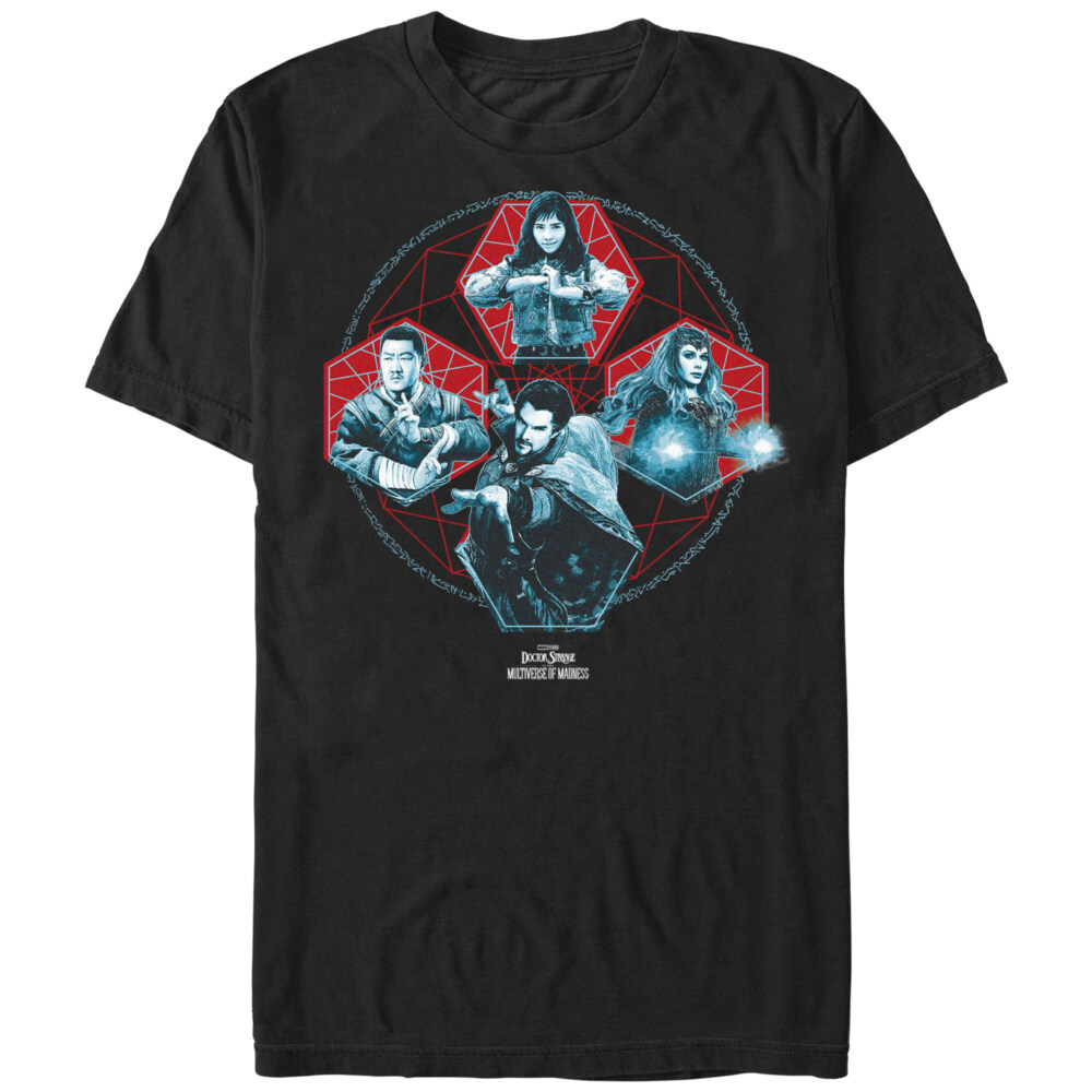 Men's Marvel Doctor Strange in the Multiverse of Madness Action Panels  Adult T-Shirt