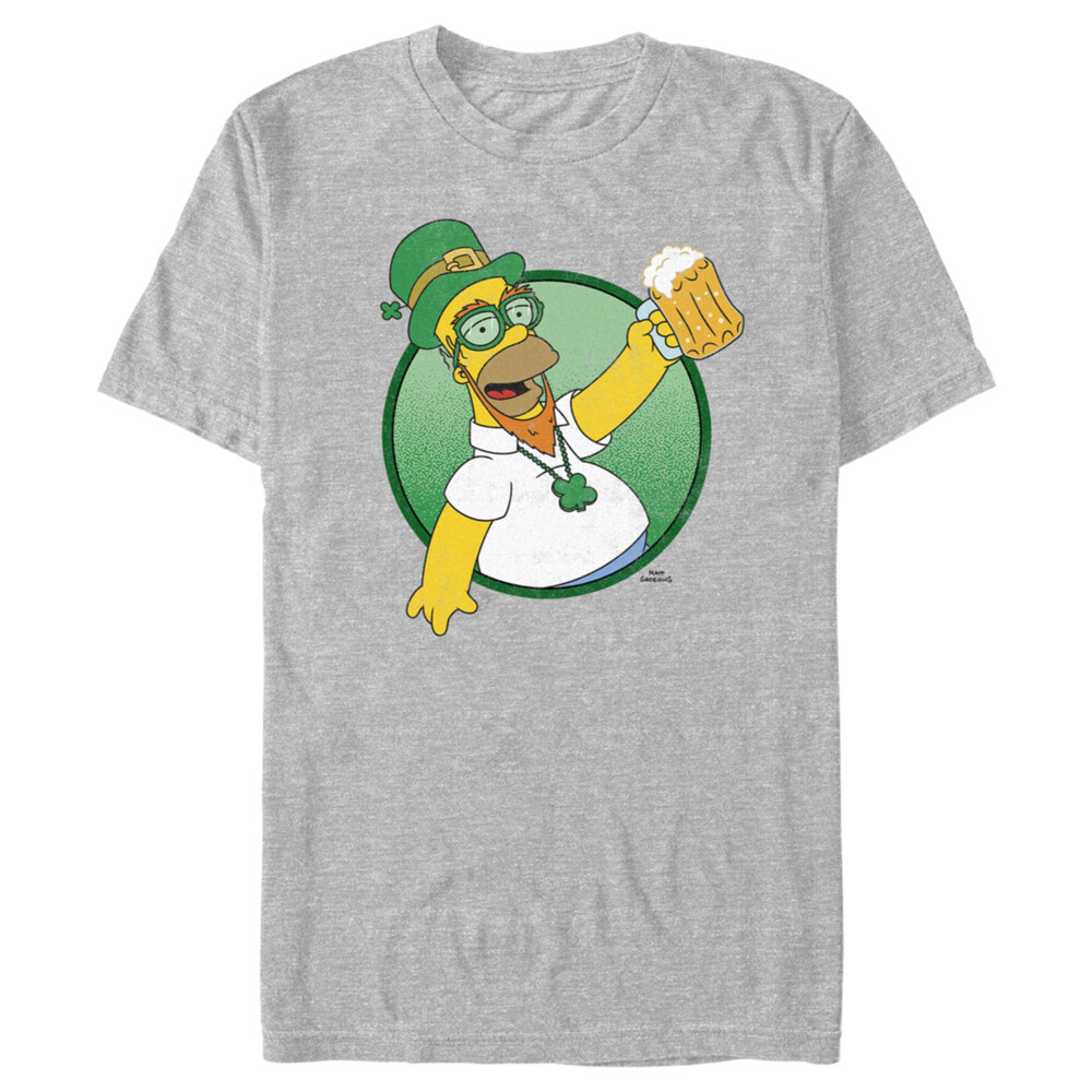 Men's The Simpsons St. Patrick's Day Leprechaun Homer  Adult T-Shirt