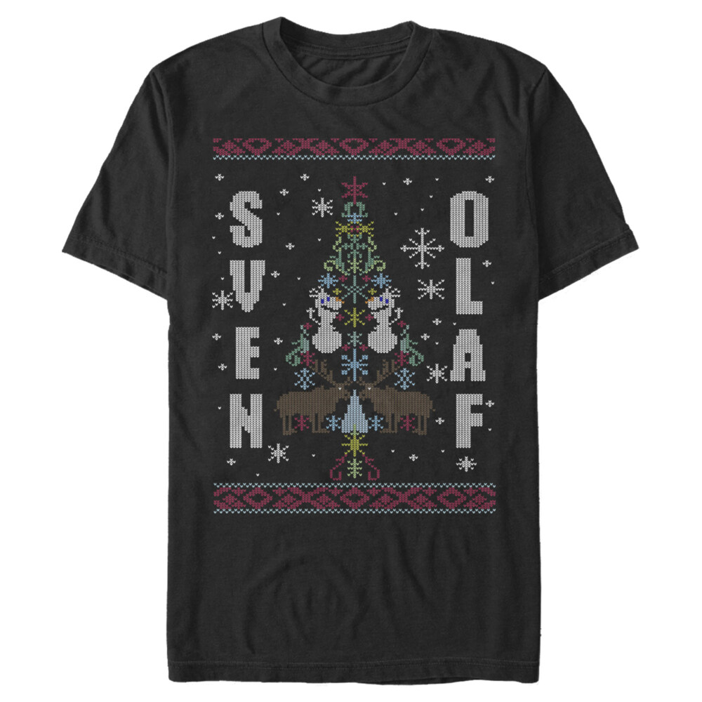 Men's Frozen Ugly Christmas Besties  Adult T-Shirt