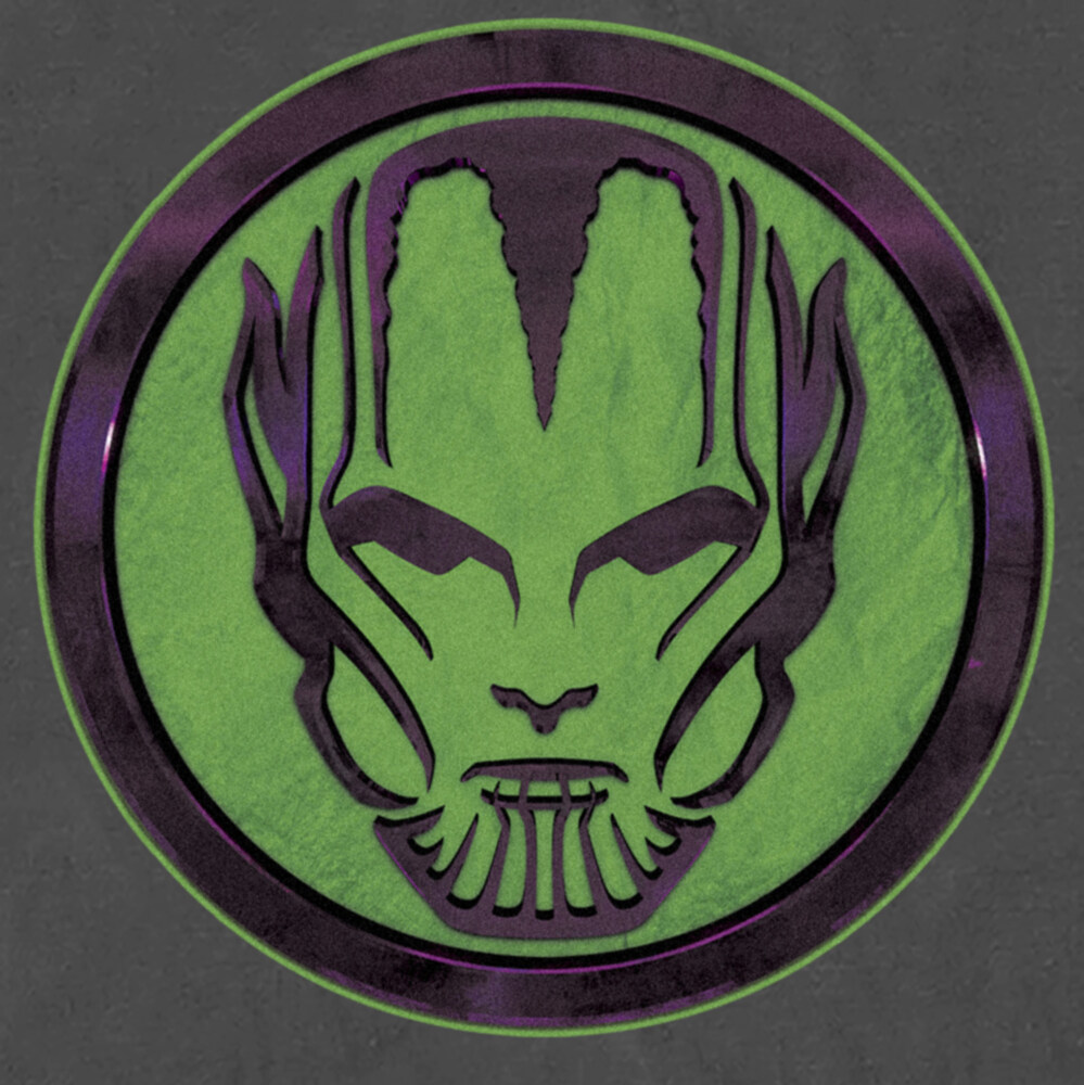 Men's Marvel: Secret Invasion Skrull Green and Purple Logo  Adult T-Shirt
