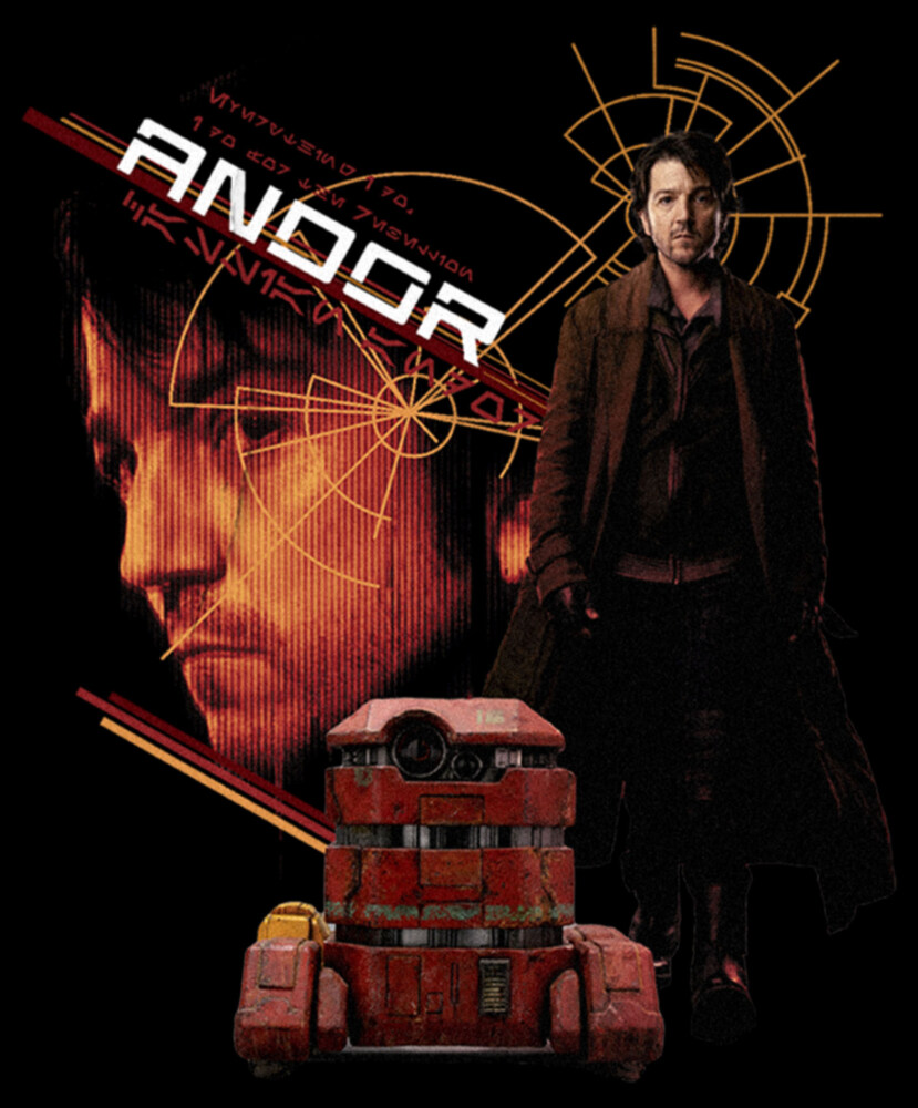 Men's Star Wars: Andor Cassian and Droid Buddy  Adult Pull Over Hoodie